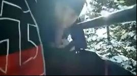 Horny blonde sucks my cock on the ski lift